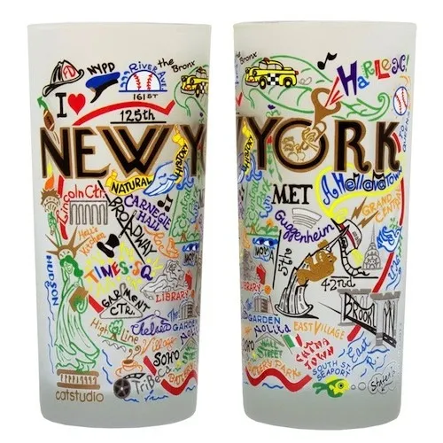 NEW YORK CITY GLASS BY CATSTUDIO