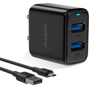 Oraimo 2.4amp type B charger with cable