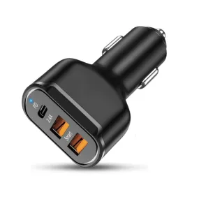 Pd 2.4a Type-c Dual Usb Car Charger 30w Charging Adapter