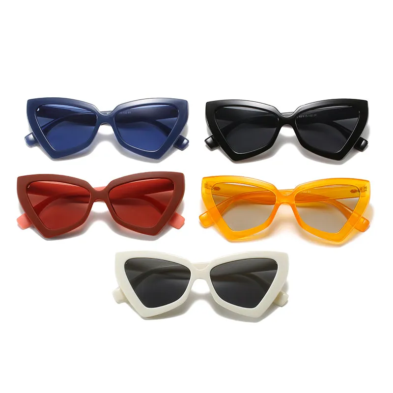 Personalized Triangle Sunglasses Fashion Jelly Color Sunglasses