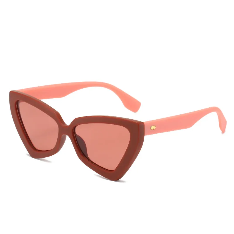 Personalized Triangle Sunglasses Fashion Jelly Color Sunglasses