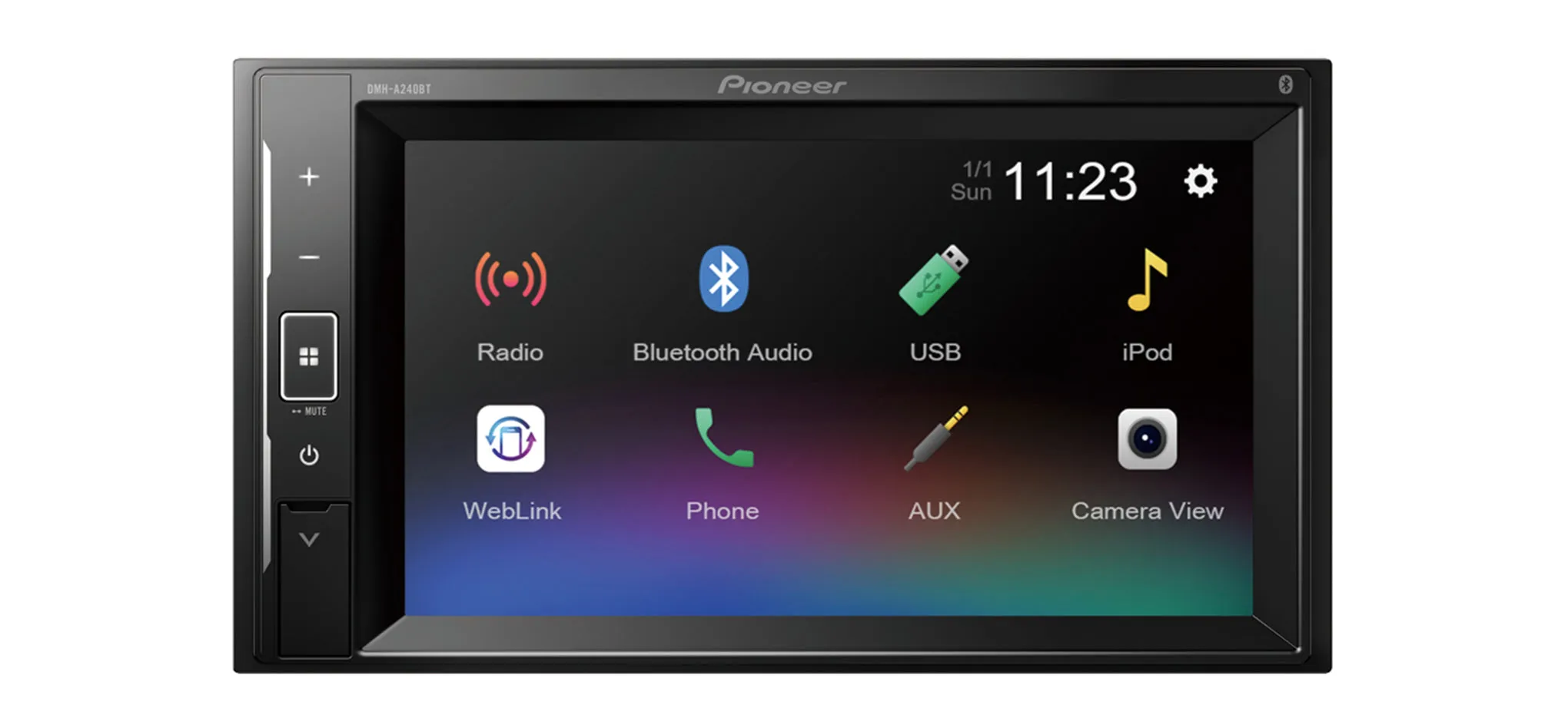 Pioneer DMH-A240BT, automobilinė multimedija WebLink 6,2"