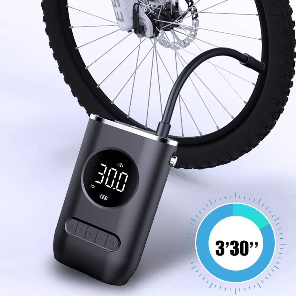Portable Mini Auto Inflatable Air Pump USB Type-C Rechargeable