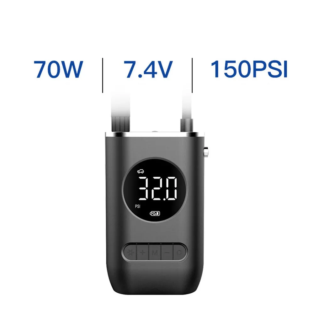 Portable Mini Auto Inflatable Air Pump USB Type-C Rechargeable
