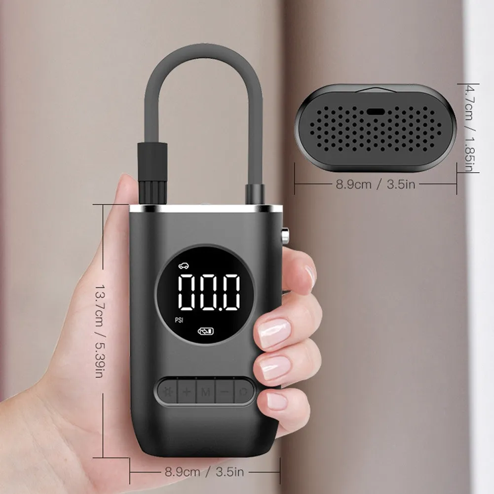 Portable Mini Auto Inflatable Air Pump USB Type-C Rechargeable