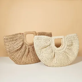 Portable Moon Bag Retro Casual Handbag