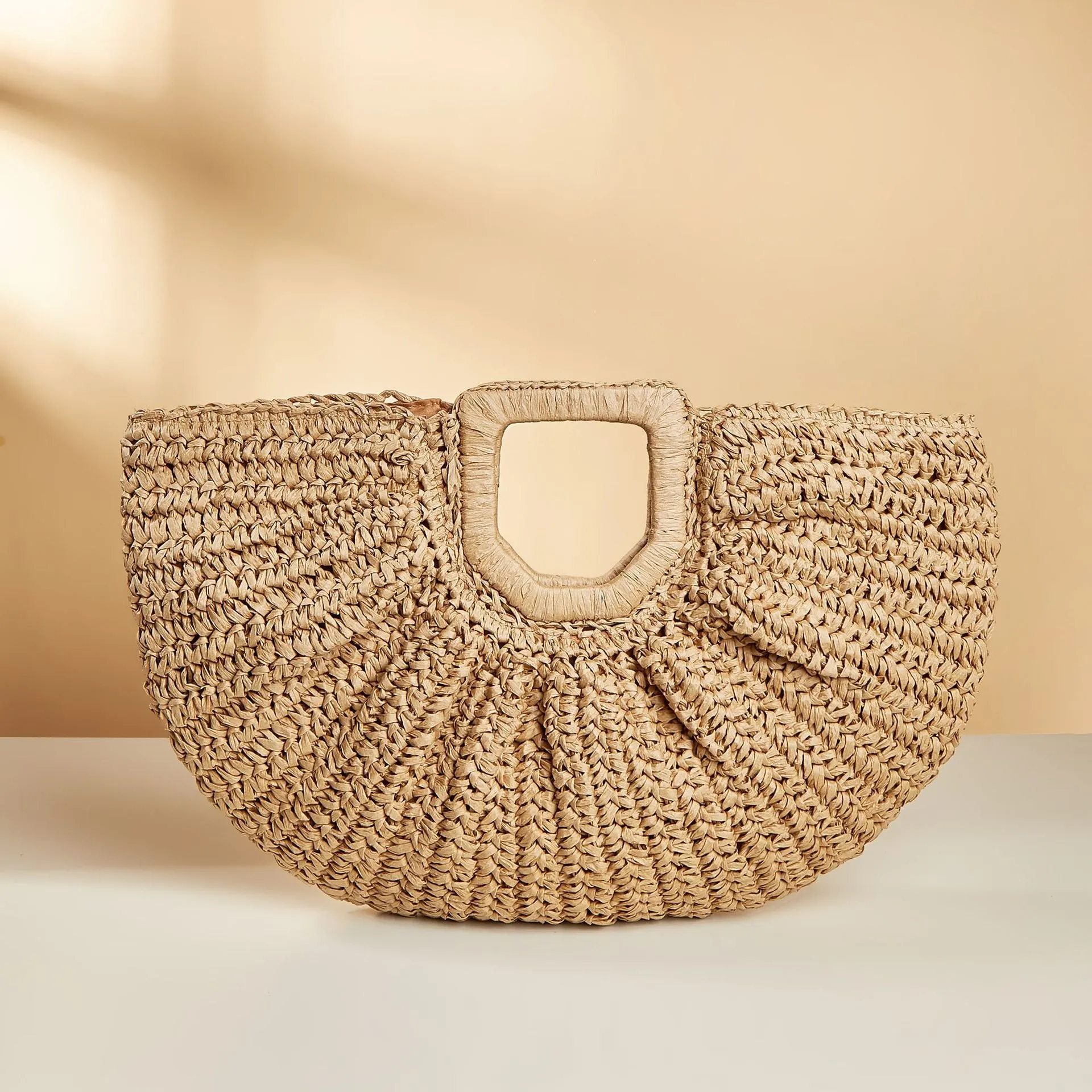 Portable Moon Bag Retro Casual Handbag