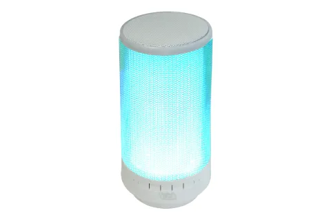 Portable Rechargeable Bluetooth Speaker with LED Lights, FM, USB, and Micro-SD