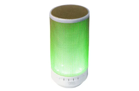 Portable Rechargeable Bluetooth Speaker with LED Lights, FM, USB, and Micro-SD