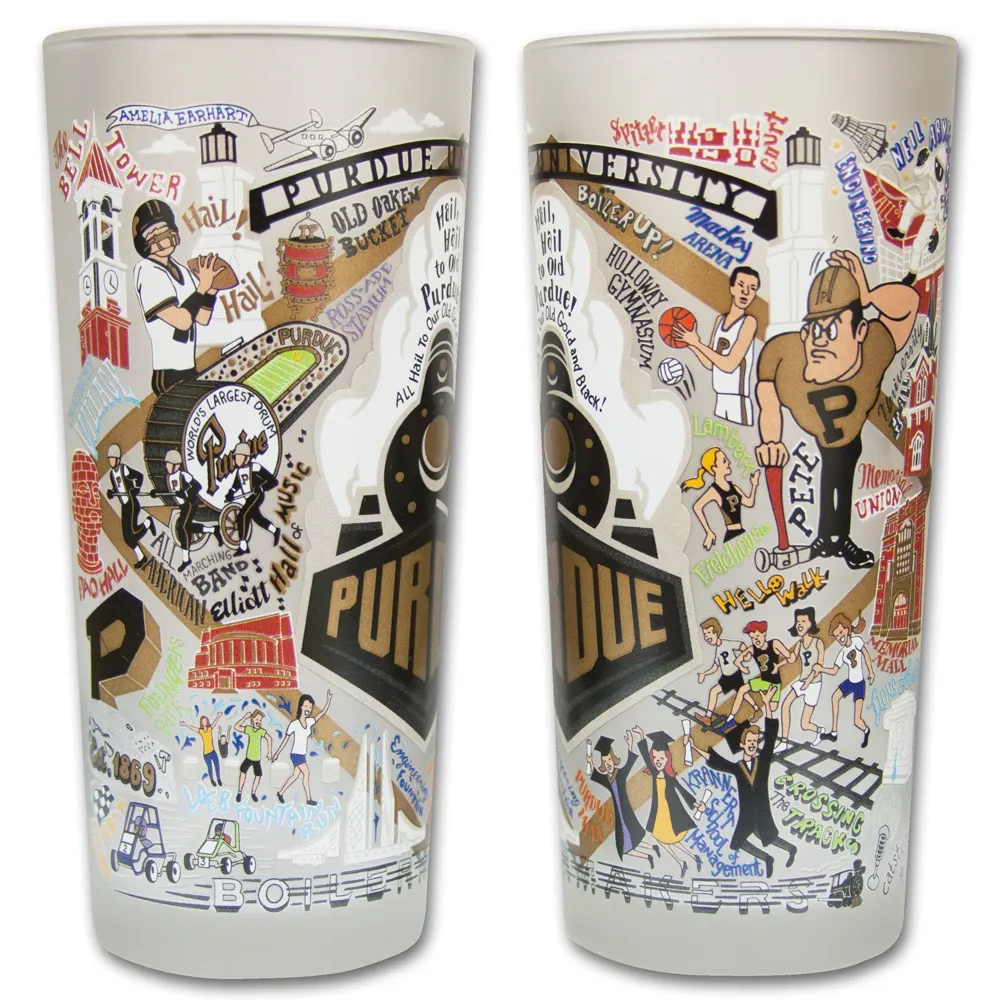 PURDUE UNIVERSITY GLASS BY CATSTUDIO