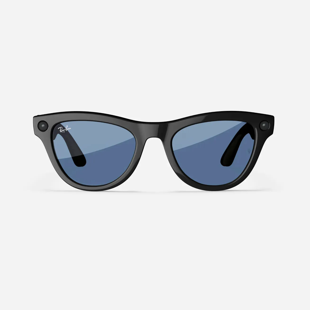 Ray-Ban Meta Skyler - (F) Shiny Black - (L) Cerulean Blue Transitions - (Standard)