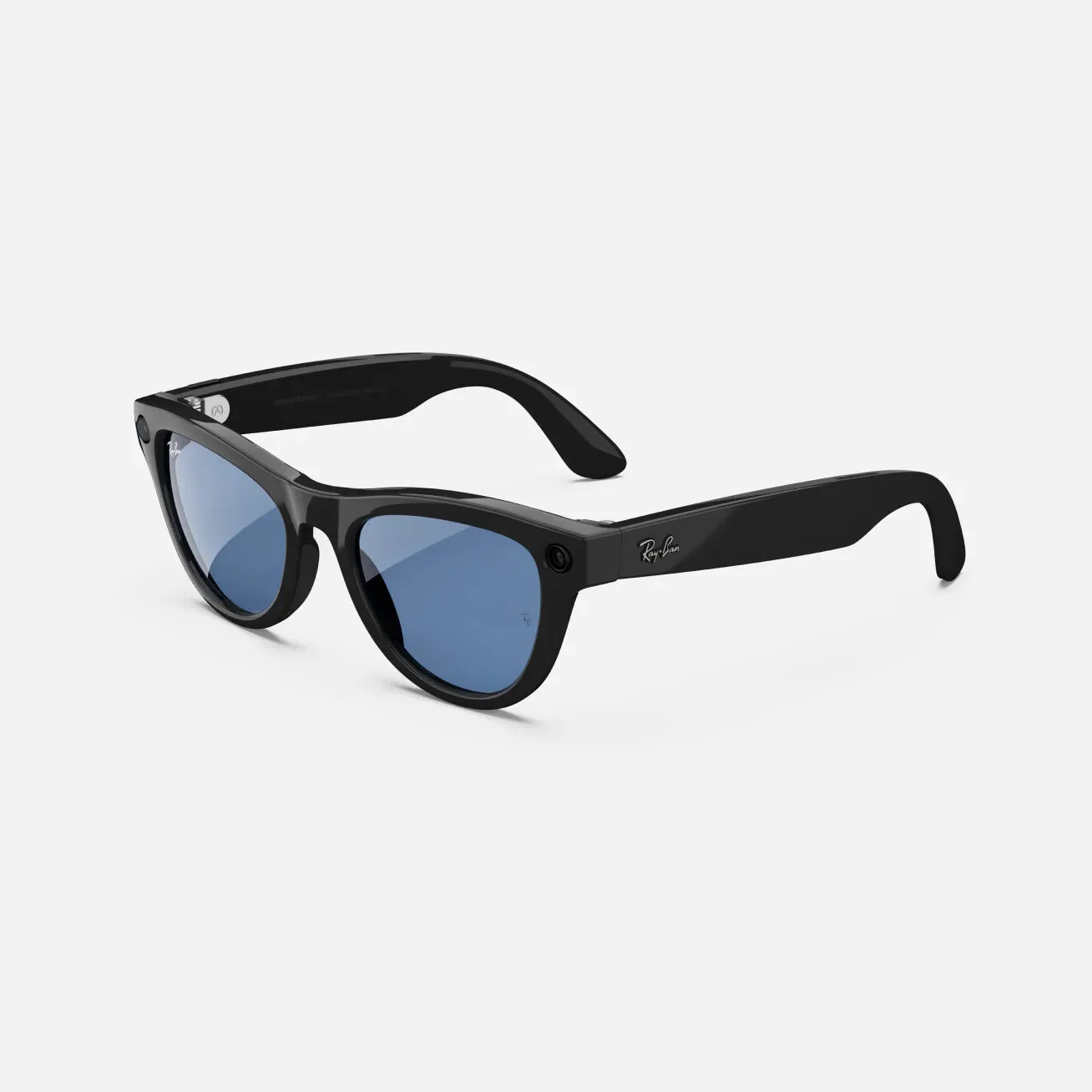 Ray-Ban Meta Skyler - (F) Shiny Black - (L) Cerulean Blue Transitions - (Standard)