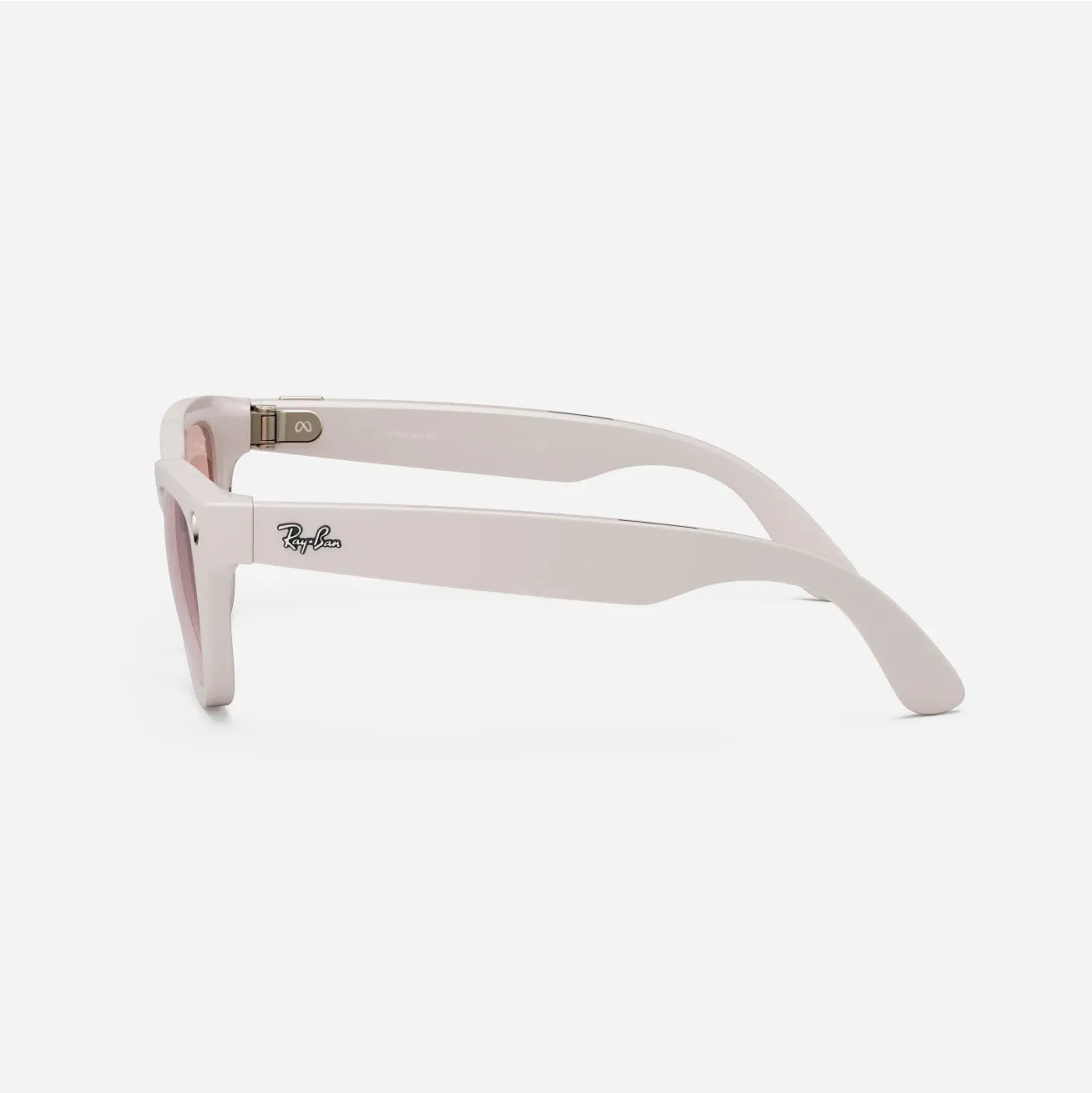 Ray-Ban Meta Skyler - (F) Shiny Chalky Gray - (L) Gradient Cinnamon Pink - (Standard)