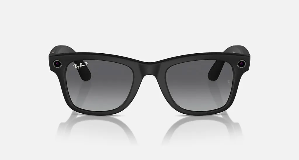 Ray Ban Meta Smart Glasses - Wayfarer Matte Black Graphite Lenses