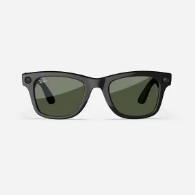 Ray-Ban Meta Wayfarer - (F) Shiny Black - (L) Green - (Standard)