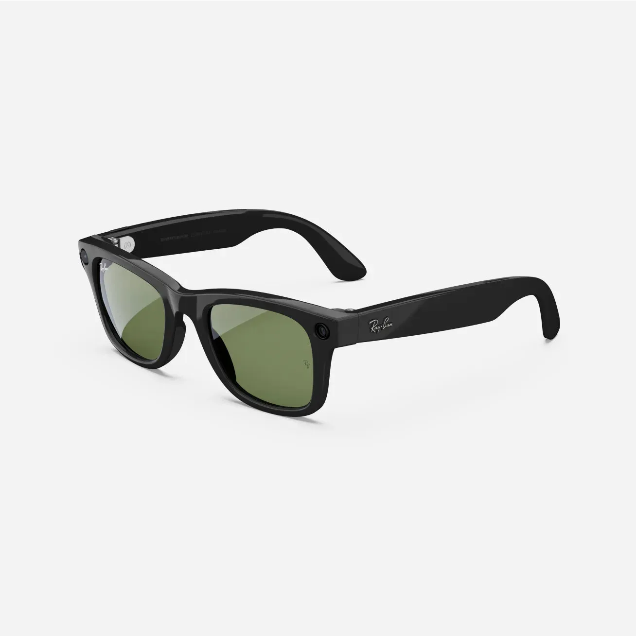 Ray-Ban Meta Wayfarer - (F) Shiny Black - (L) Green - (Standard)