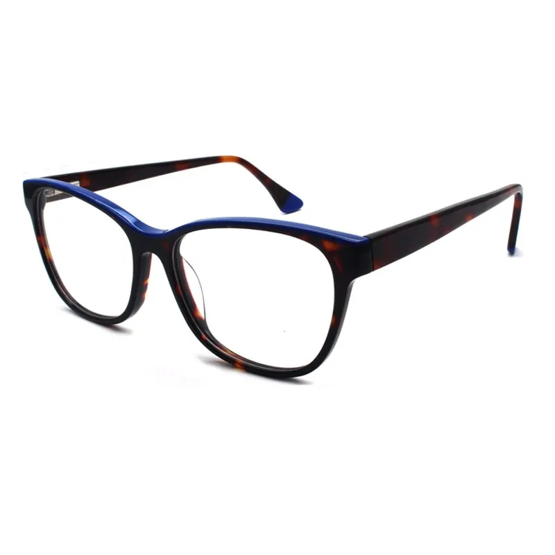 Reven Jate Unisex Full Rim Square Acetate Eyeglasses 8043