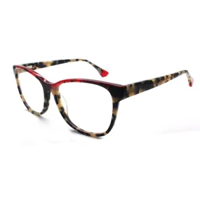 Reven Jate Unisex Full Rim Square Acetate Eyeglasses 8043