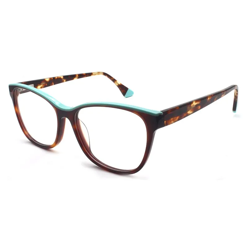 Reven Jate Unisex Full Rim Square Acetate Eyeglasses 8043