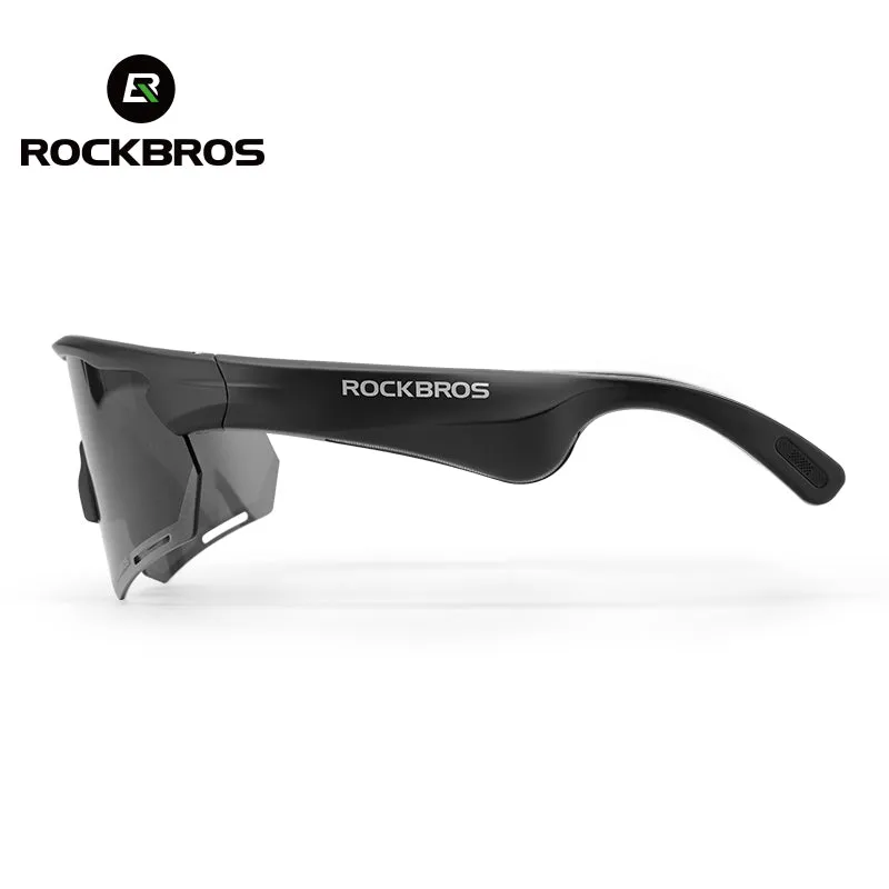 ROCKBROS Bluetooth Polarized Photochromic Sunglasses Music Speaker Cycling Glasses Outdoor Sport