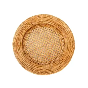 Round Open Weave Rattan Charger