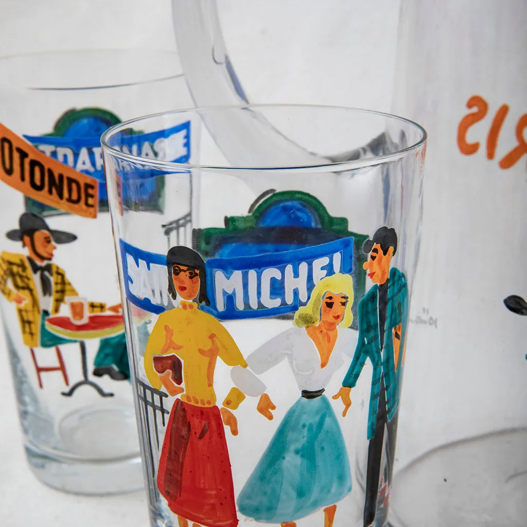 Set of Paris Streets Glasses