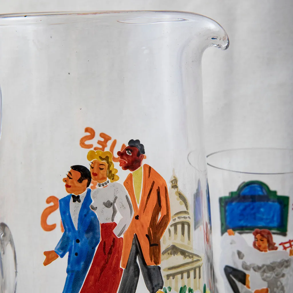 Set of Paris Streets Glasses