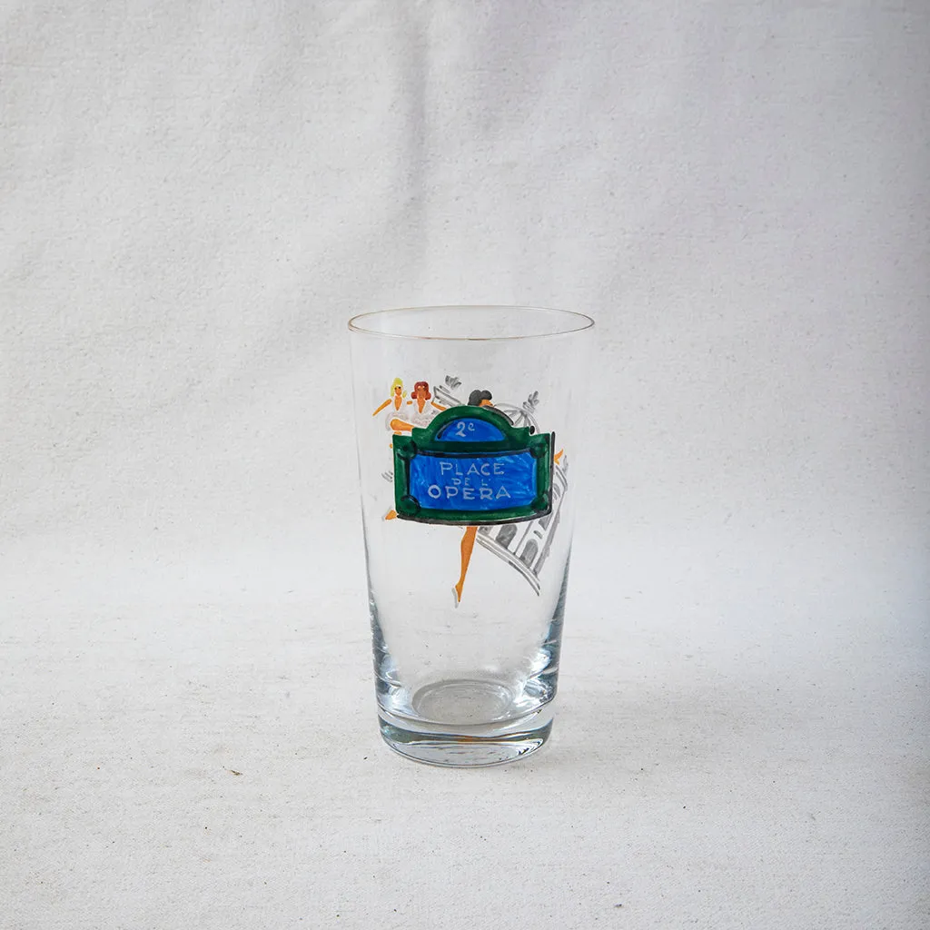 Set of Paris Streets Glasses
