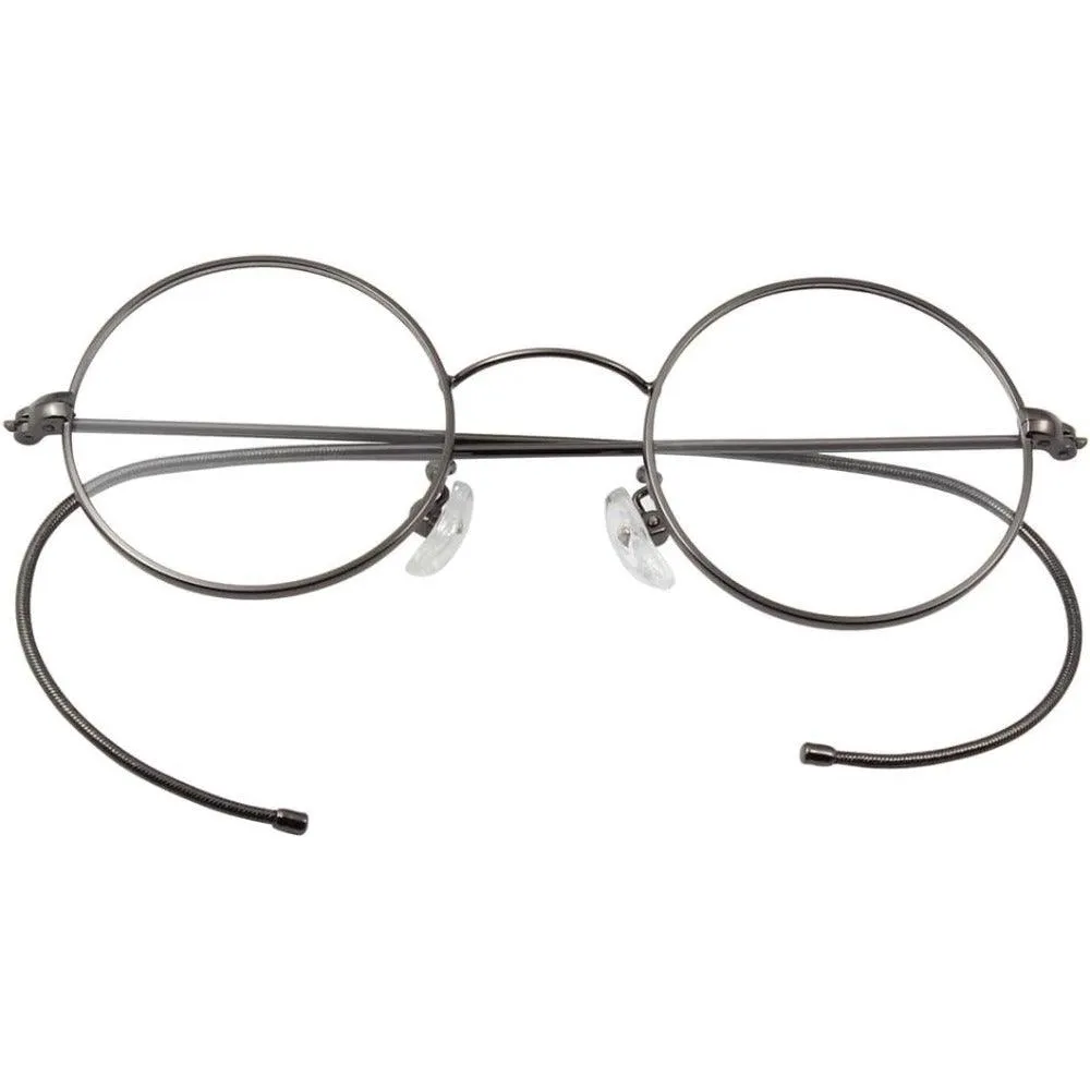 Small Round Wire Rim Glasses with Nose Pads | Model A2139