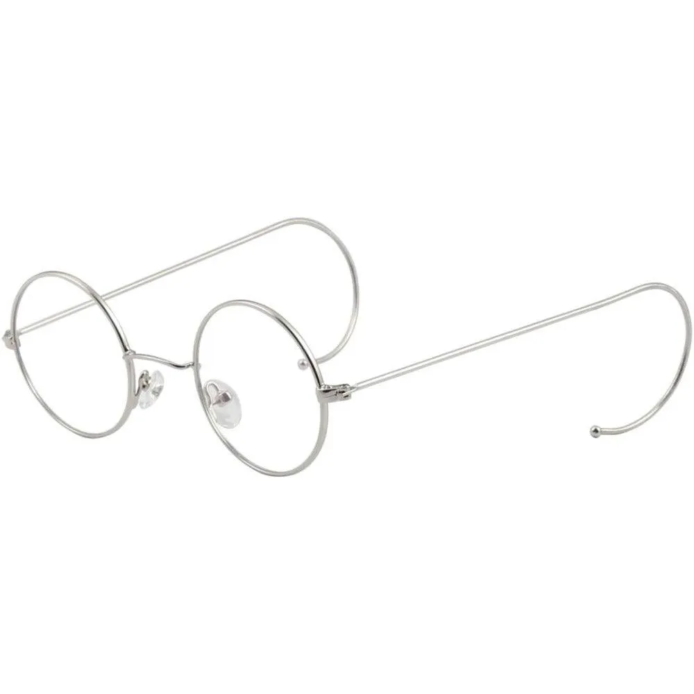 Small Round Wire Rim Glasses with Nose Pads | Model A2139