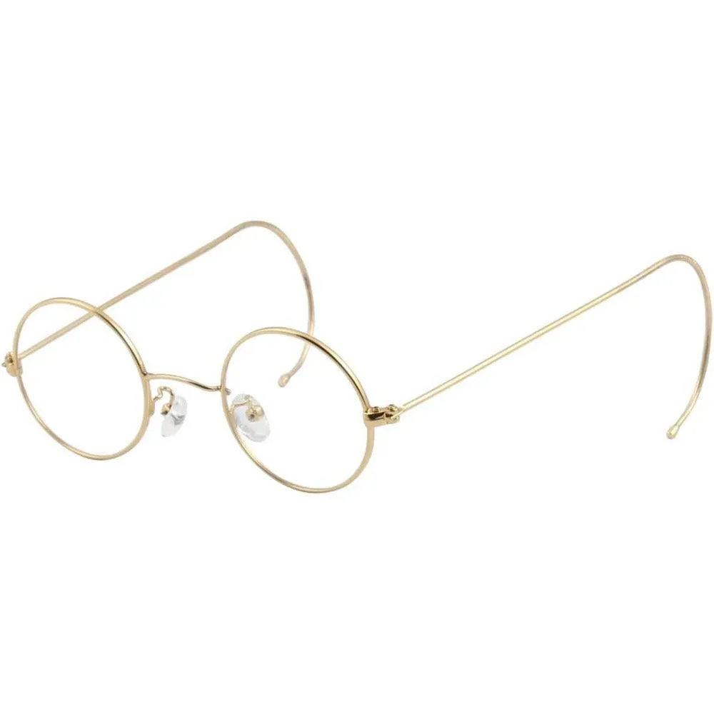 Small Round Wire Rim Glasses with Nose Pads | Model A2139