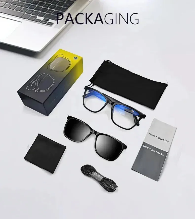 Smart Bluetooth Glasses UV400 Polarized Lens