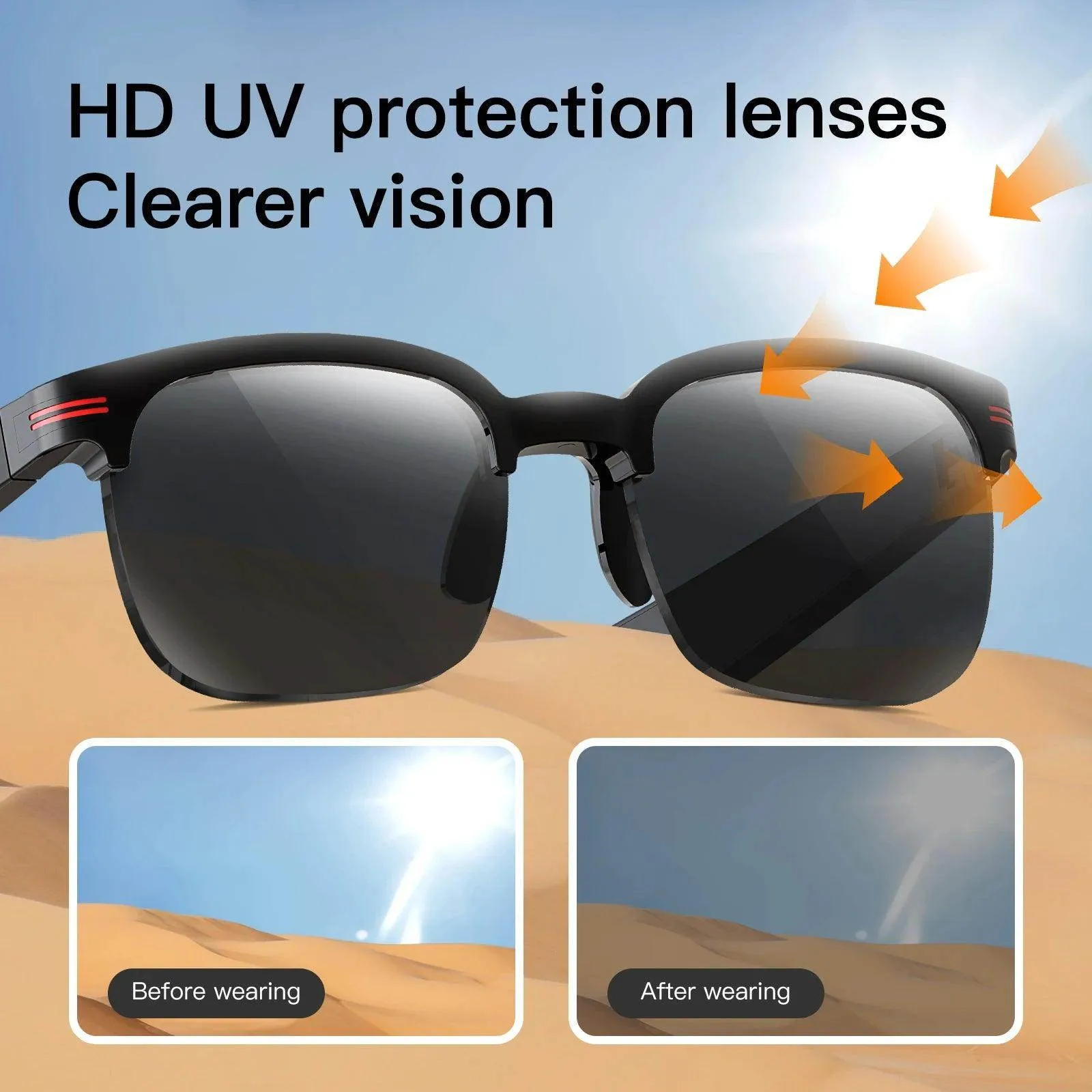 Smart Glasses with Wireless Call and Music