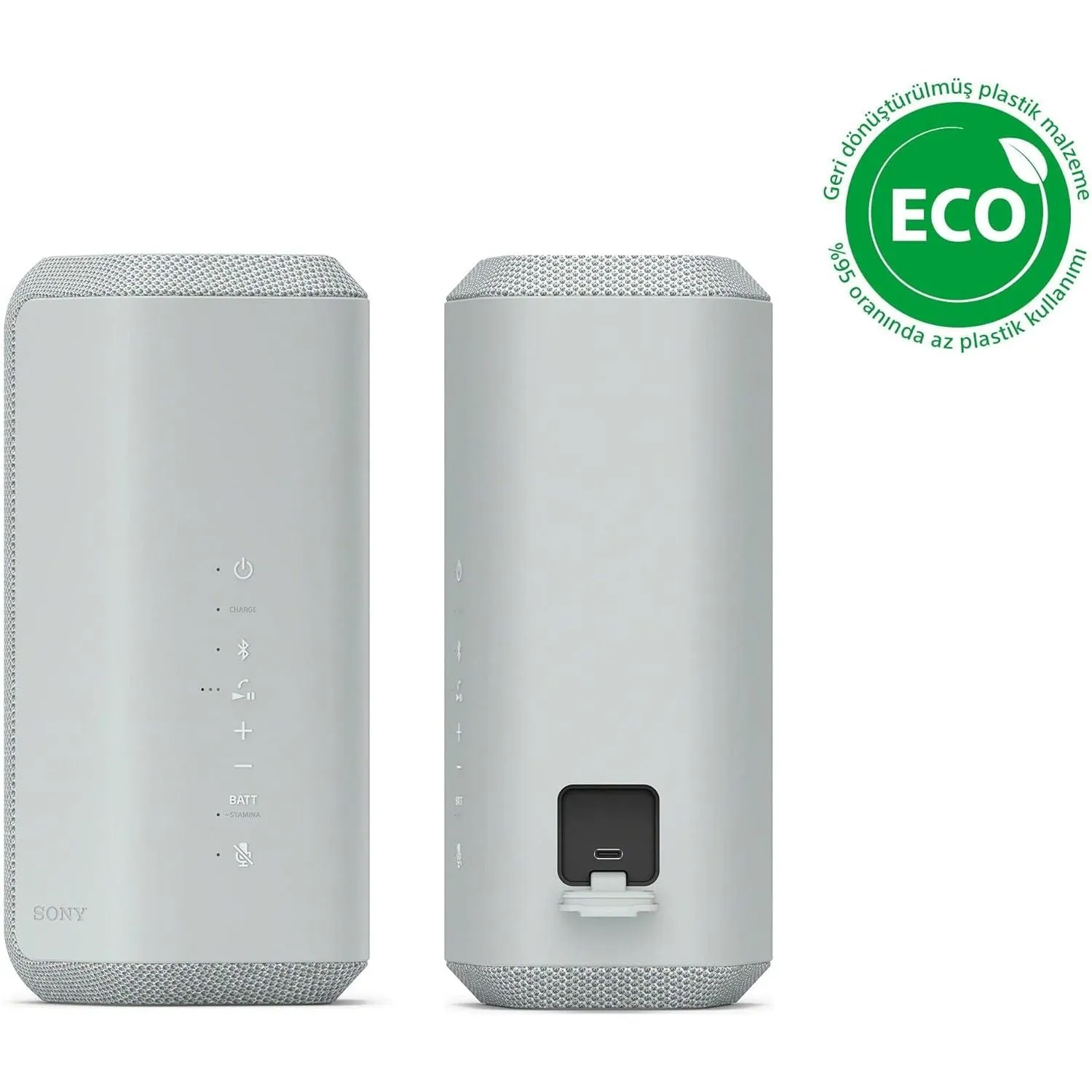 Sony SRS-XE300 Portable Bluetooth Speaker - Waterproof, Shockproof, 24-Hour Battery, Quick Charging - Light Grey