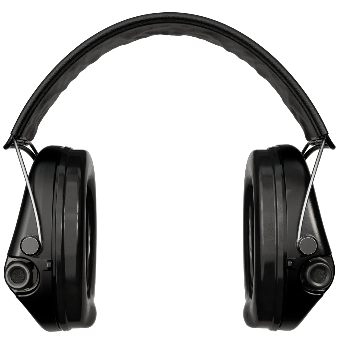 Sordin Supreme Pro-X Electronic Hearing Protection - Black Leather Headband Black Cup Colour