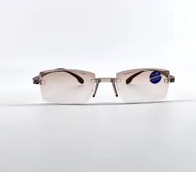 Tawny blue light multi-focal reading glasses