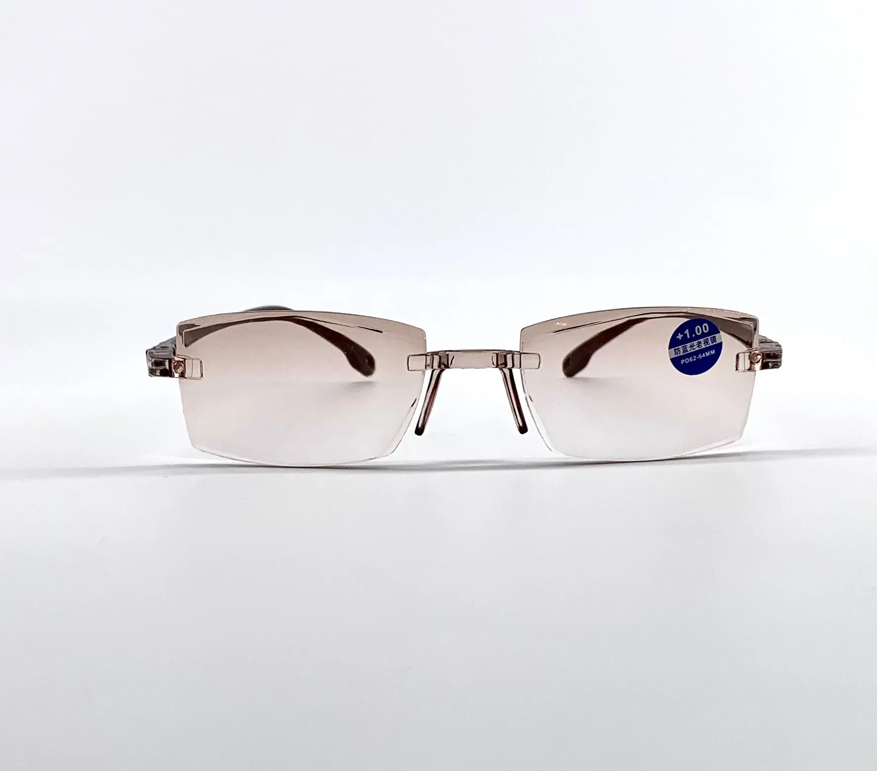 Tawny blue light multi-focal reading glasses