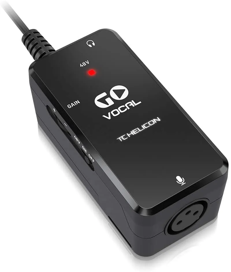 TC-Helicon GO VOCAL Microphone Preamp for Mobile Devices