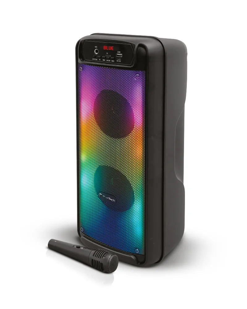 TOPTECH KL-40 Rumble Tower Bluetooth Speaker, 1600W, Flame Effects, 2x4" Woofer