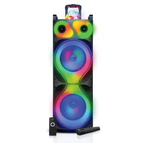 TOPTECH ROCK-212, 2x12" Portable Bluetooth Speaker with Disco Flame Lights & 10,000W Power