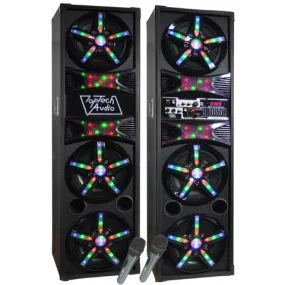 TOPTECH TTA-310-B 2-Speaker Set with 3x10" Woofers & Dynamic Light Show