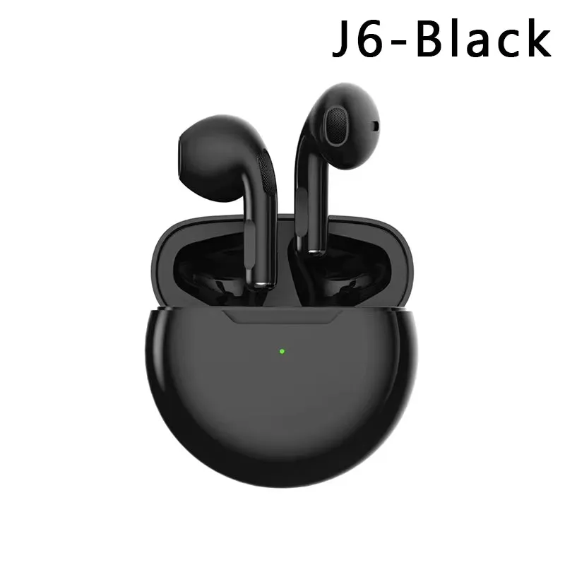 TWS Pro 6 Earphone Bluetooth Headphones with Mic 9D Stereo Hifi Earbuds for Xiaomi Samsung Android Wireless Bluetooth Headset
