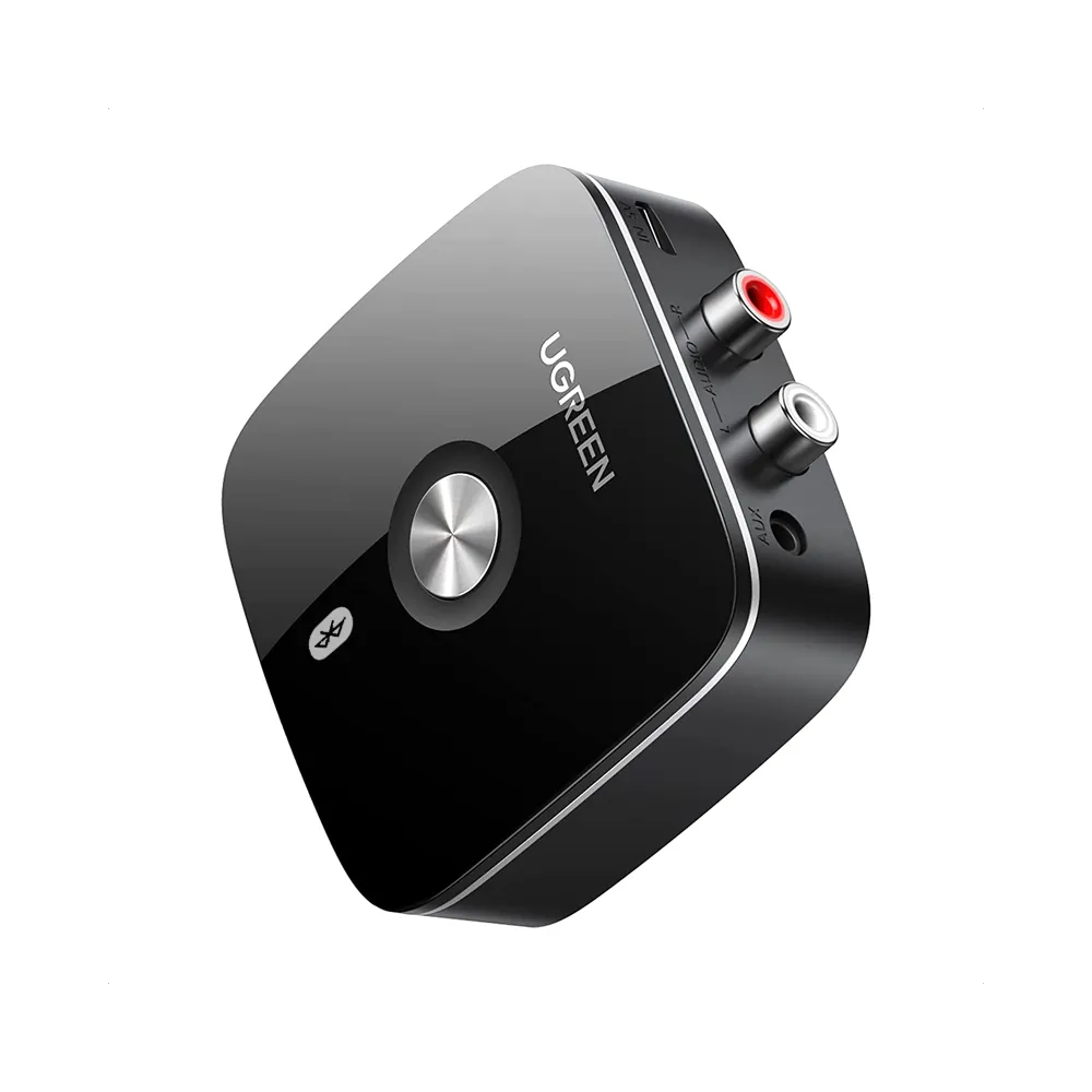 UGREEN Bluetooth 5.1 Receiver Audio Adapter with Hi-Res Audio, 10m Max Range, 3.5mm and RCA L/R Stereo Audio Output and aptX HD Support for Smartphones and Audio Devices | 40759