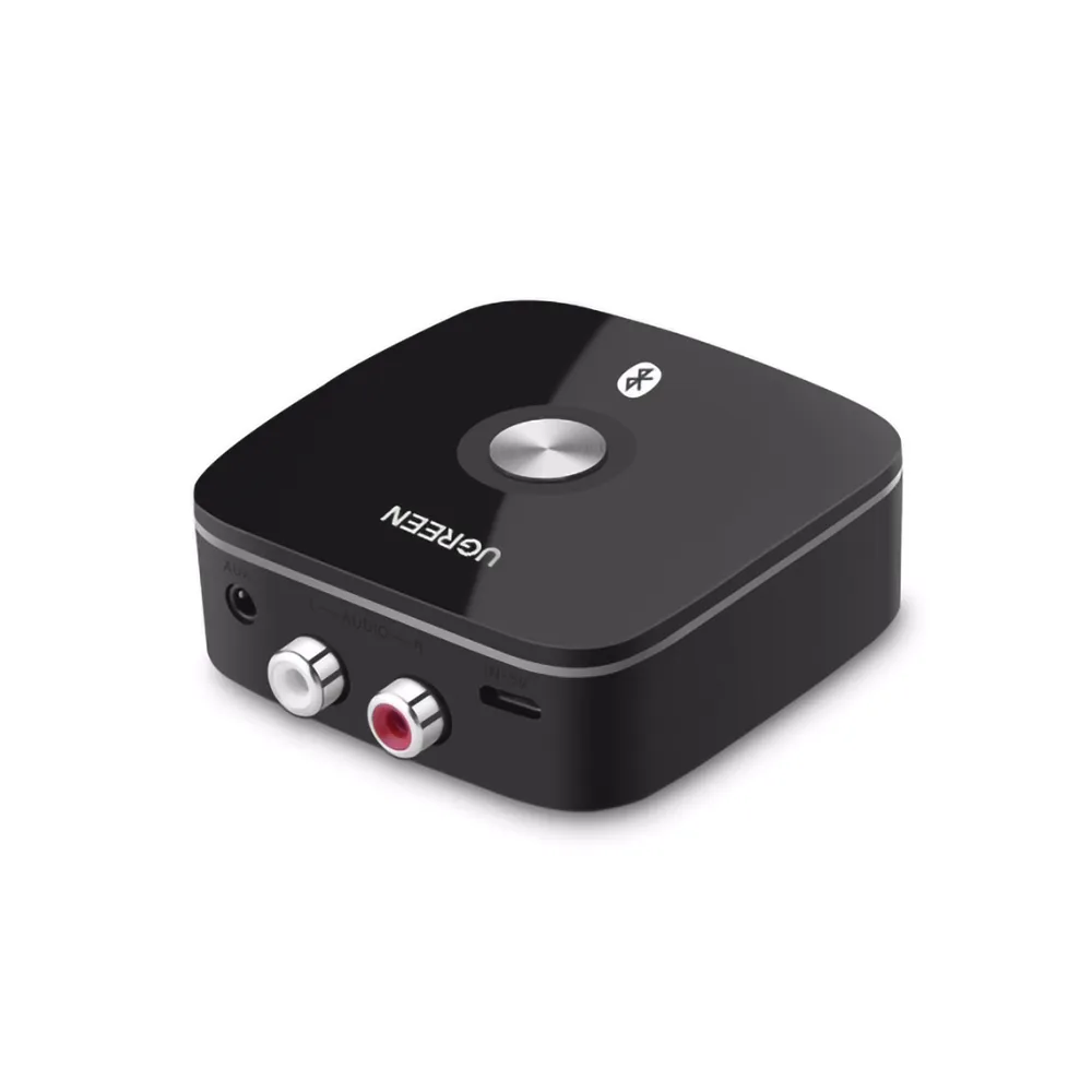 UGREEN Bluetooth 5.1 Receiver Audio Adapter with Hi-Res Audio, 10m Max Range, 3.5mm and RCA L/R Stereo Audio Output and aptX HD Support for Smartphones and Audio Devices | 40759
