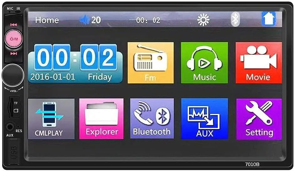 Universal Cassette 7.2 inch Touch, Android Phone Viewer and Player and Control on the DVD Screen    is an ideal addition to your car and vehicle’s electronic devices collection  -‎7010-B