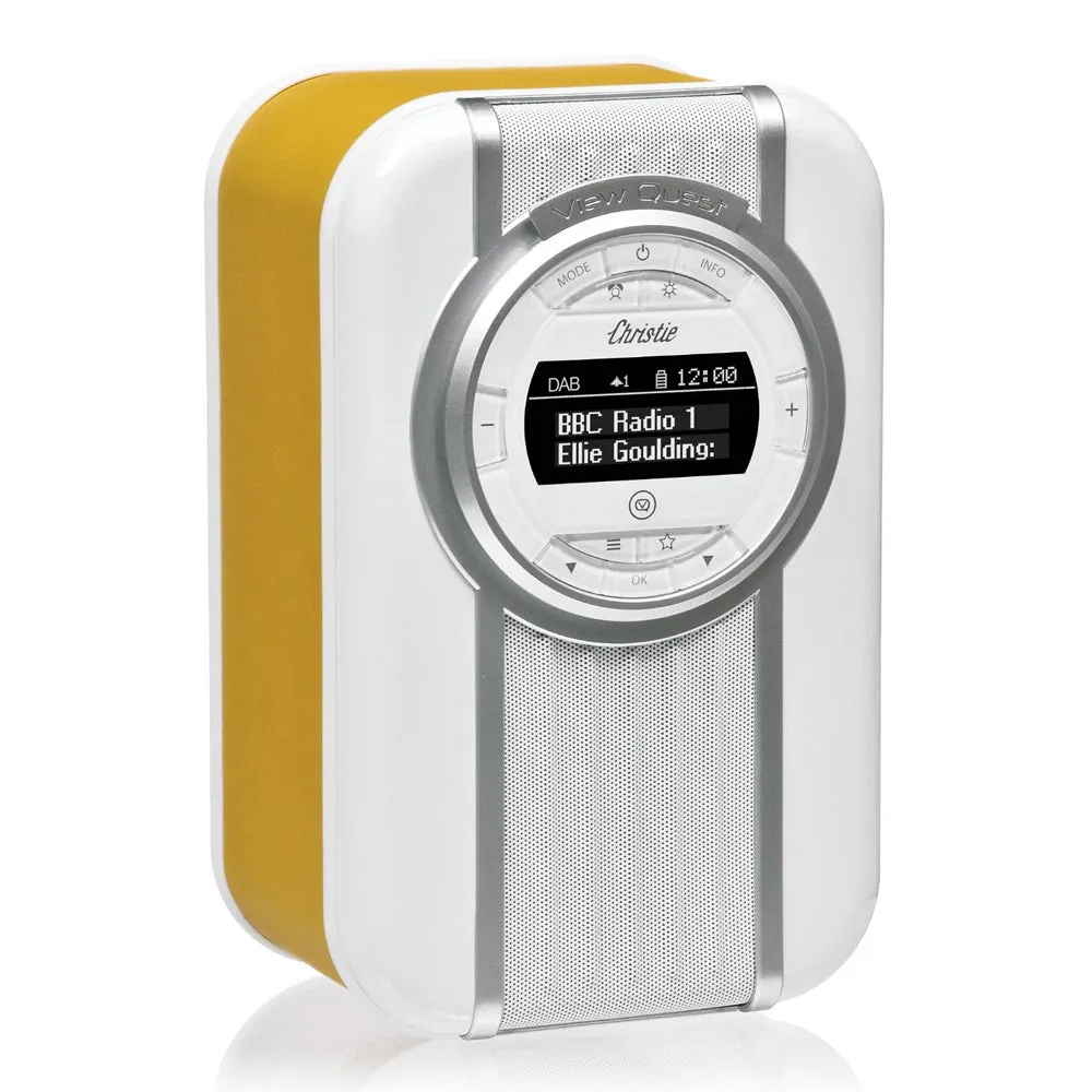 VQ Quest Christie DAB  Radio with NFC & Bluetooth Speaker (Mustard)